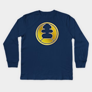 Navy Ninja Kids Long Sleeve T-Shirt